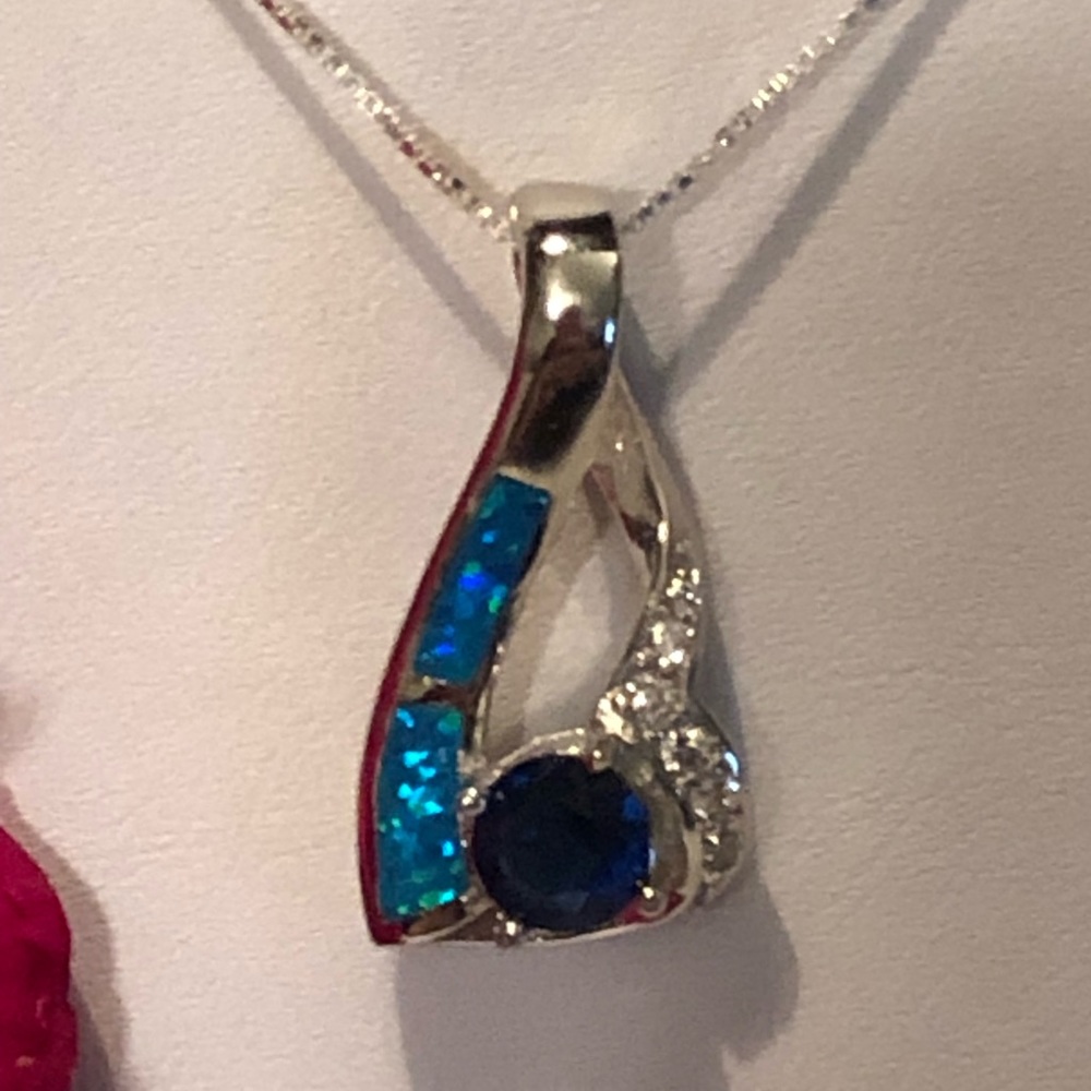 Australian Opal Inlay Pendant